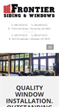 Mobile Screenshot of frontierwindow.com