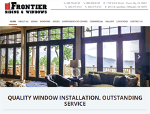 Tablet Screenshot of frontierwindow.com